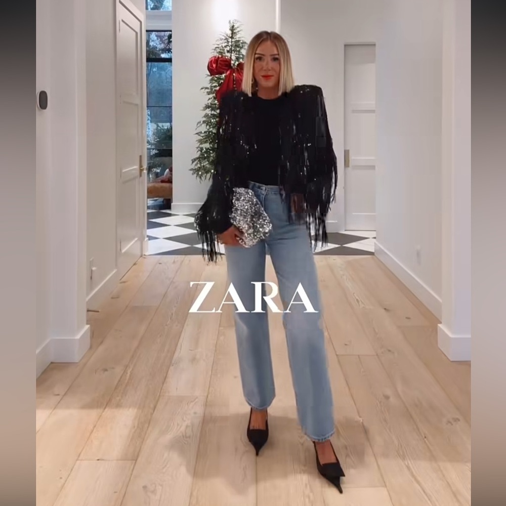 ZARA ZW COLLECTION LIMITED EDITION FRINGED JACKET